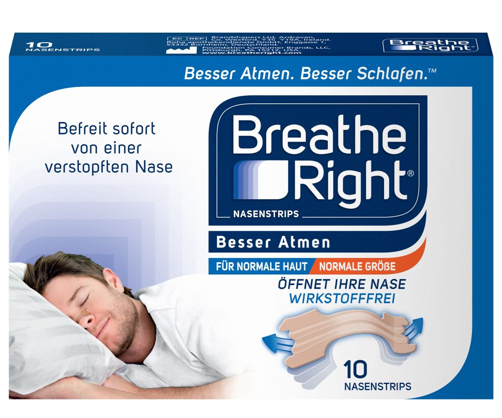 Besser Atmen Breathe Right Nasenpflaster Beige Normal  10 St Pflaster