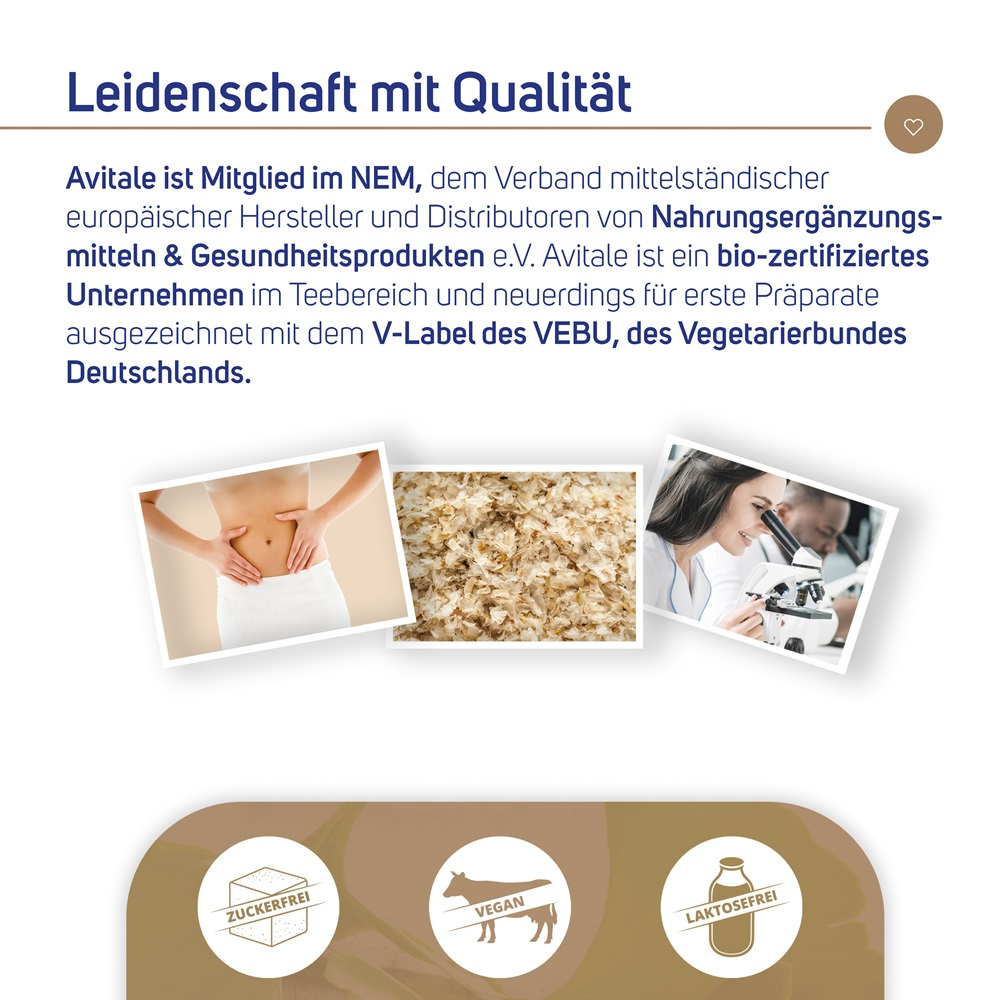 Avitale GANZE FLOHSAMENSCHALEN INDISCH 500 g