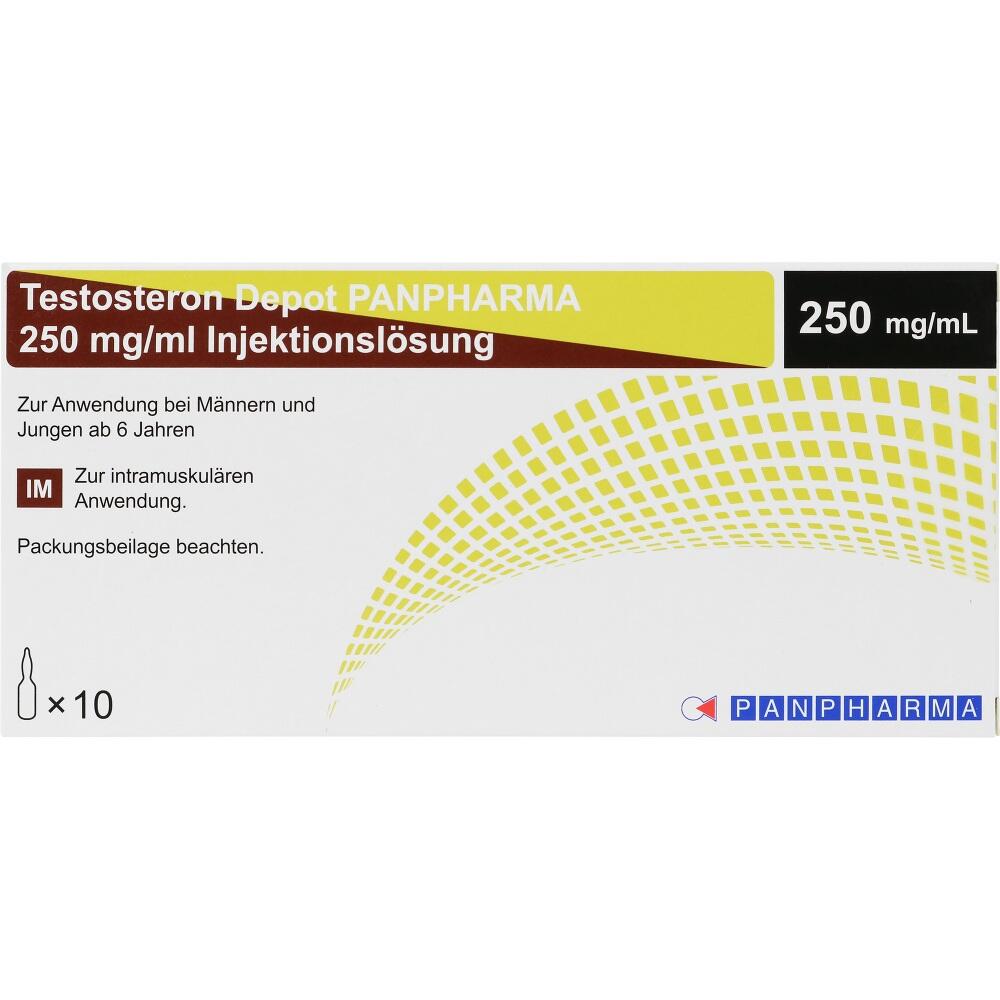 Testosteron Depot 250 mg/ml 10X1 ml Injektionslösung