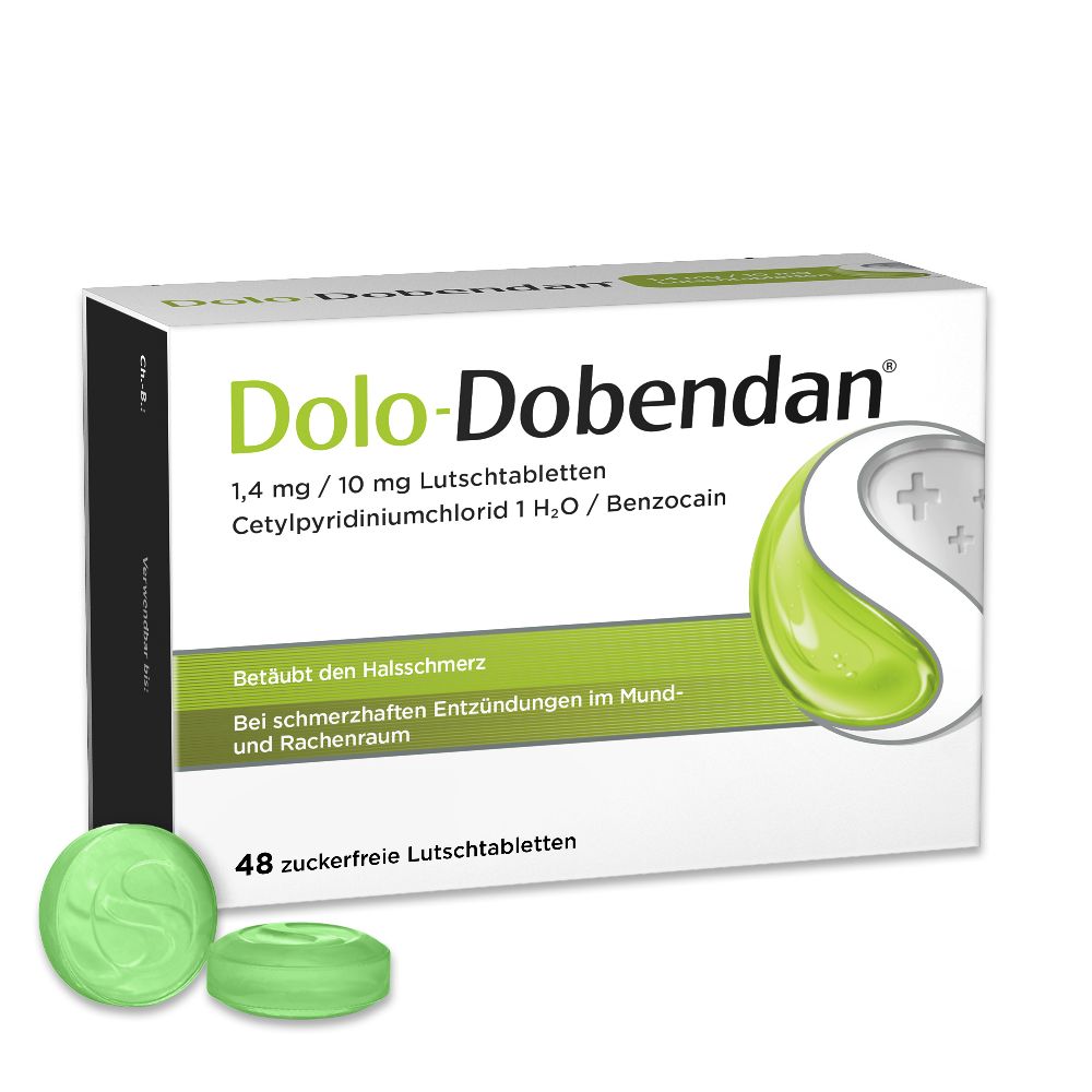 Dolo-Dobendan - betäubt den Halsschmerz 48 St Lutschtabletten