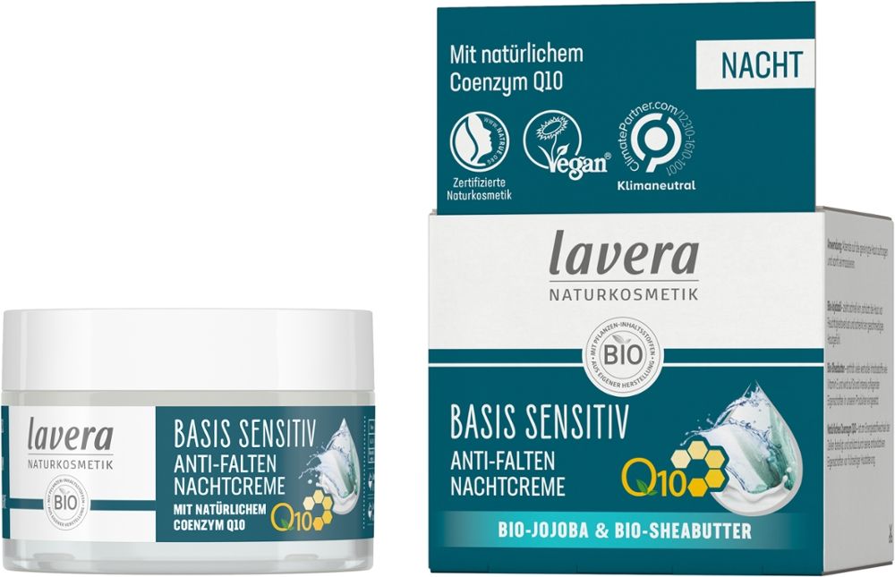 Lavera Basis Sensitiv Nachtcreme Q10 50 ml Nachtcreme