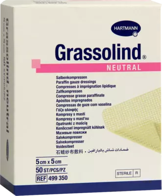 GRASSOLIND Salbenkompressen 5x5 cm steril 50 St Kompressen
