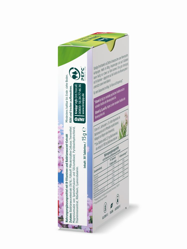 Kneipp Baldrian 1000 plus Vitamin B1 30 St Tabletten