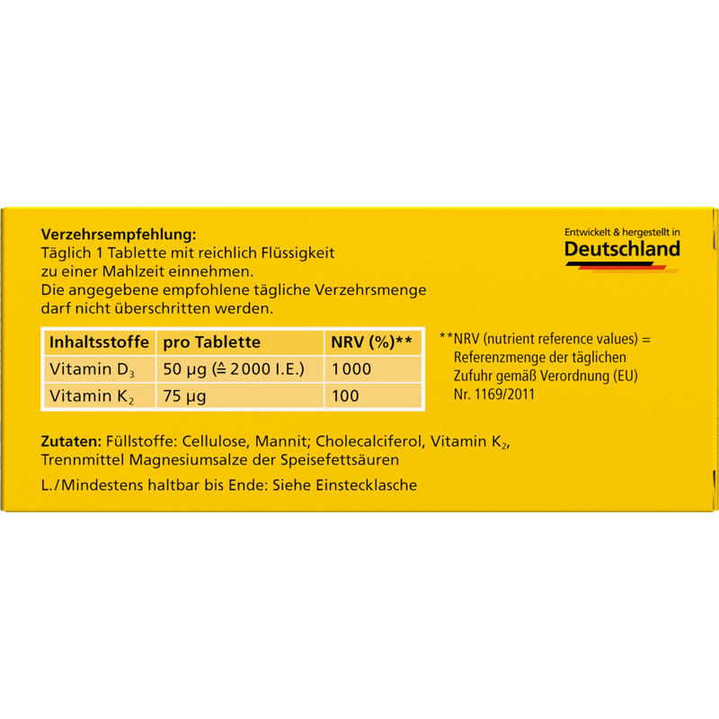 Dekristolvit D3 K2 2000 I.E. 60 St Tabletten