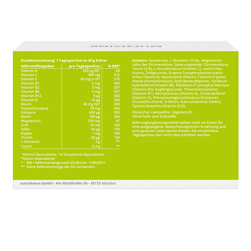 Mucozink 30X20 g Pulver