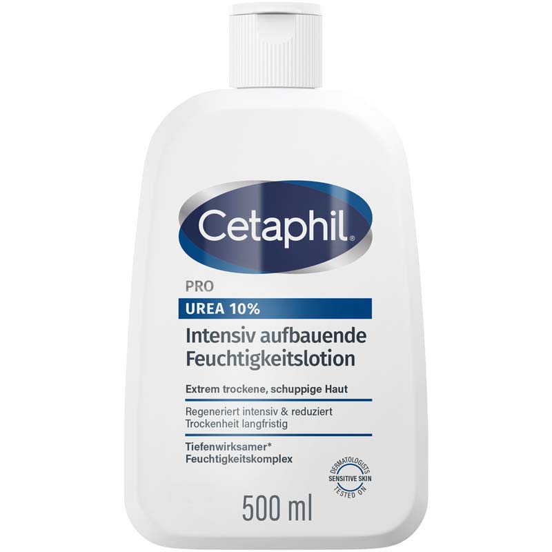 Cetaphil PRO UREA 10% Intensiv aufbauende Feuchtigkeitslotion - Jetzt 20% sparen 500 ml Lotion