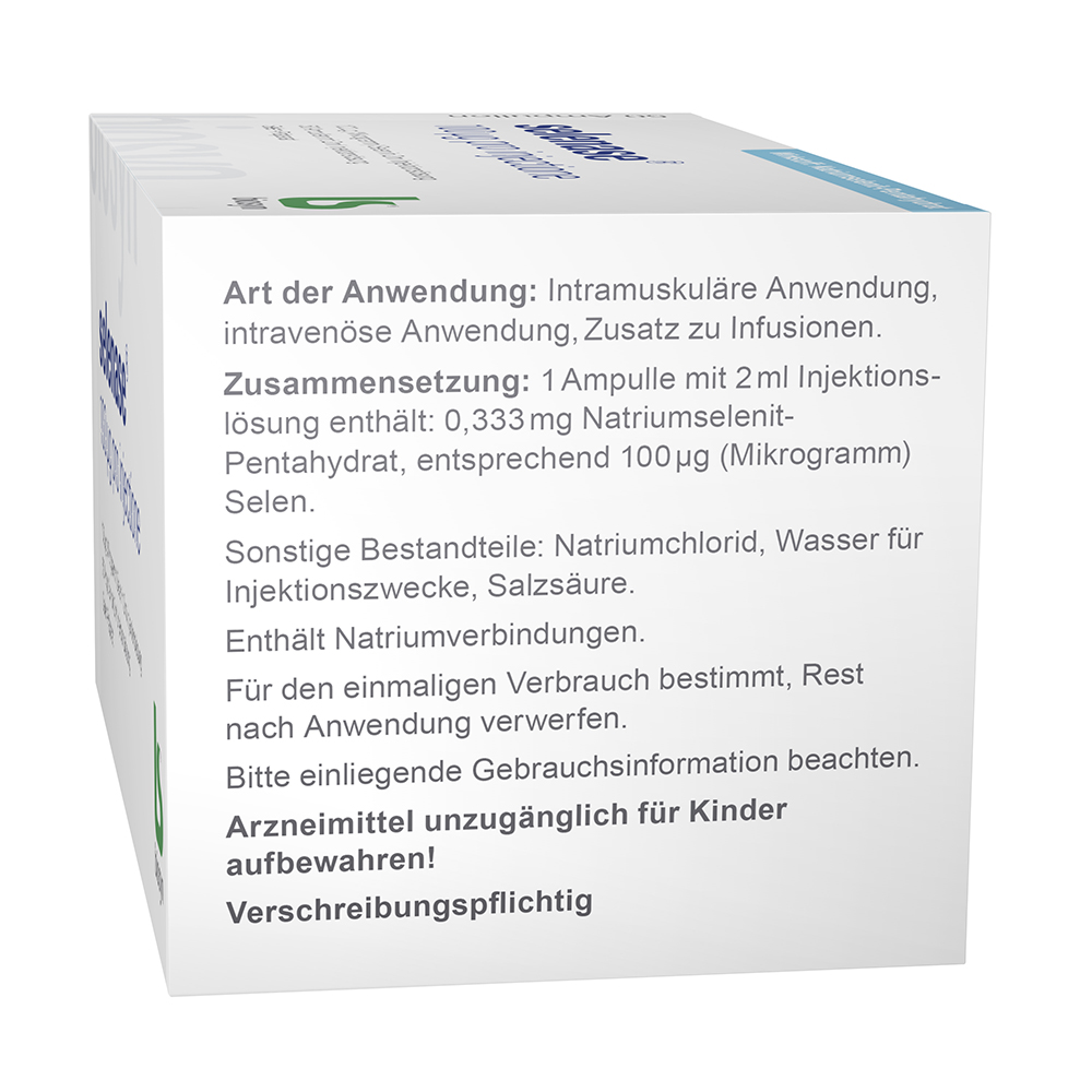 SELENASE 100 µg pro injectione Ampullen 50X2 ml Injektionslösung