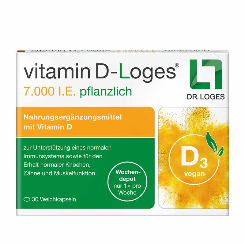vitamin D-Loges 7.000 I.E. pflanzlich 30 St Weichkapseln