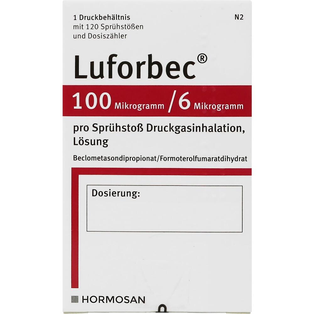 Luforbec 100 Mikrogramm/ 6 Mikrogramm 1 St Dosieraerosol