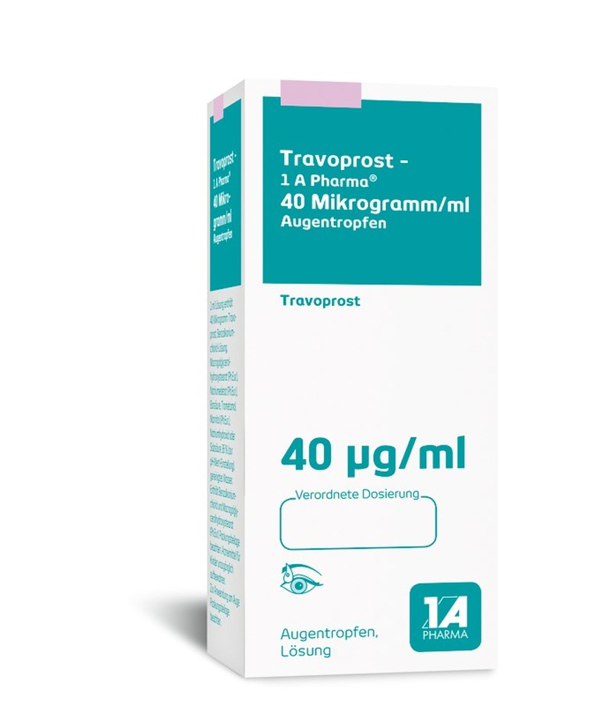TRAVOPROST-1 A Pharma 40 Mikrogramm/ml Augentropfen 3X2.5 ml Augentropfen