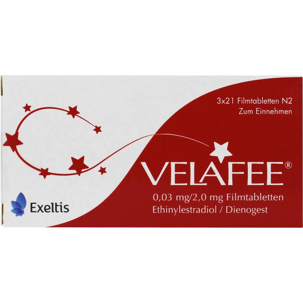 VELAFEE 0,03 mg/2 mg 3X21 St Filmtabletten