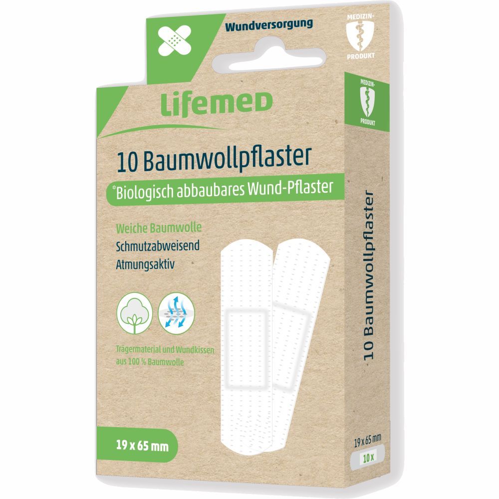 Lifemed Baumwollpflaster 10 St Pflaster
