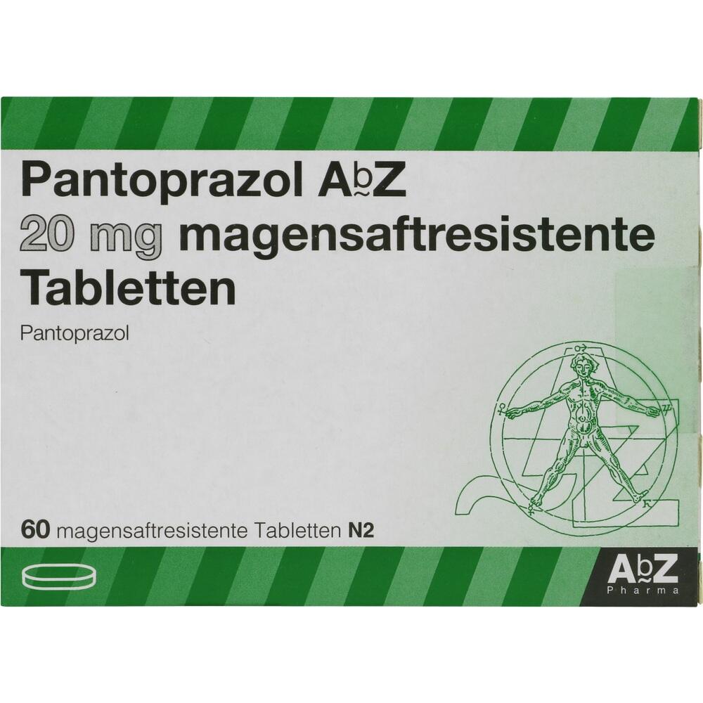 Pantoprazol AbZ 20mg 60 St Tabletten magensaftresistent