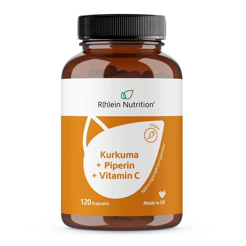 Kurkuma + Piperin + Vitamin C 120 St Kapseln