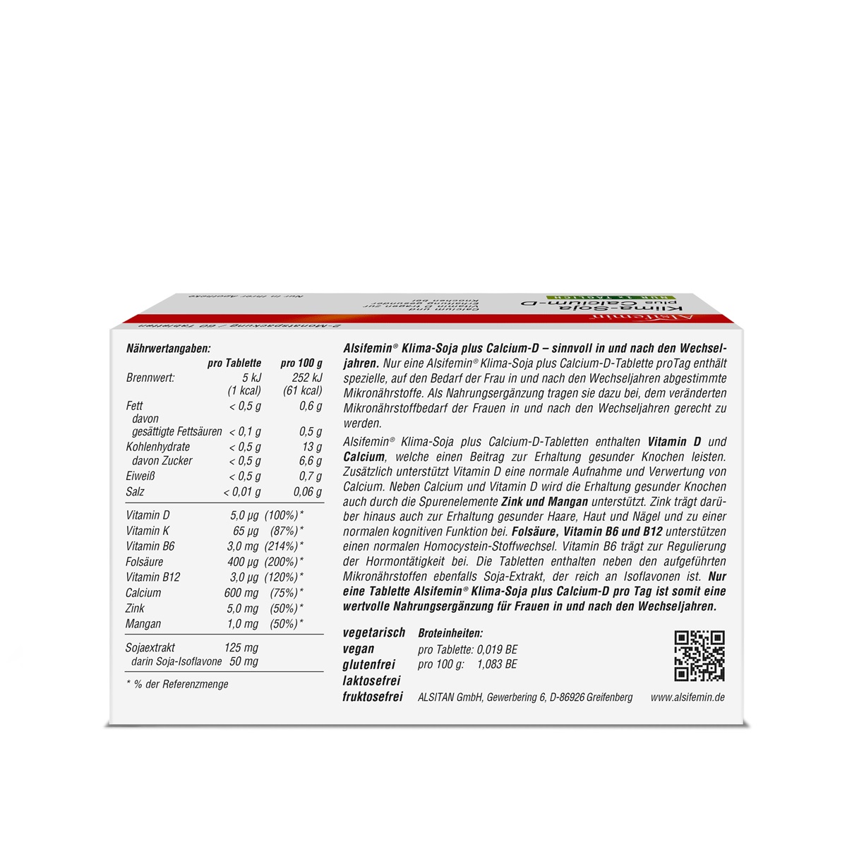 Alsifemin Klima-Soja plus Calcium-D 60 St Tabletten