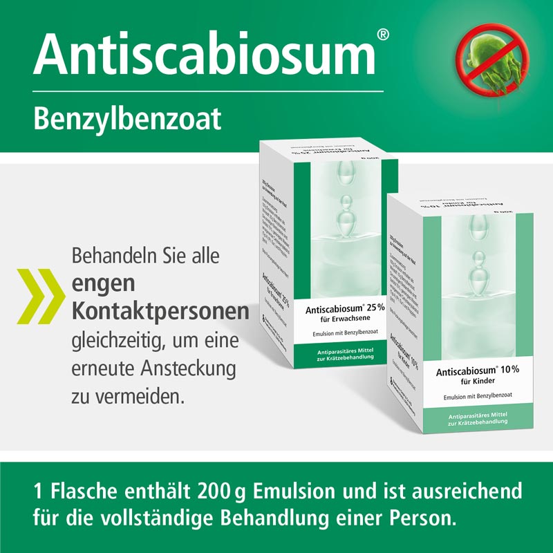 Antiscabiosum 10% für Kinder 200 g Emulsion
