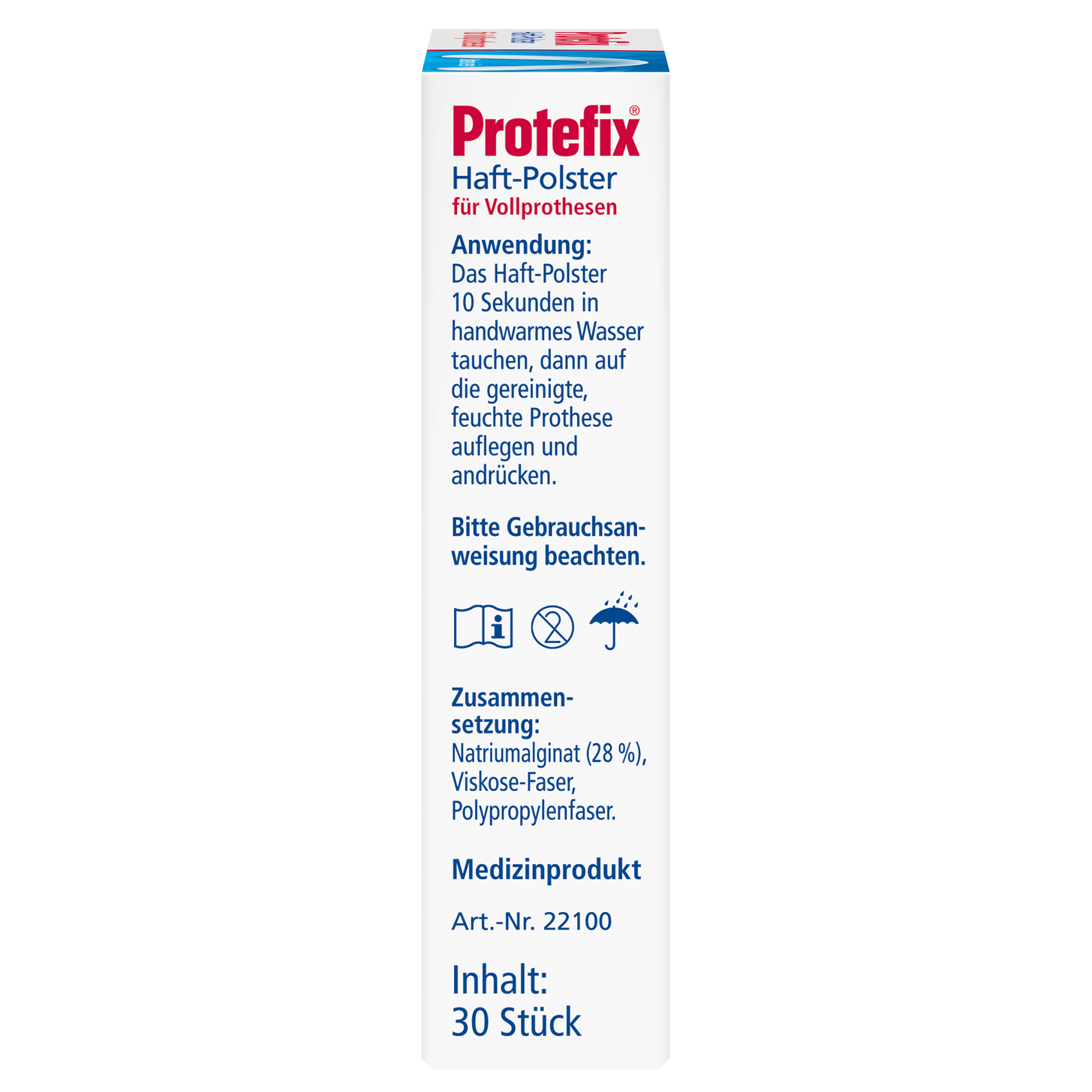 PROTEFIX Haftpolster für Unterkiefer 30 St Folie