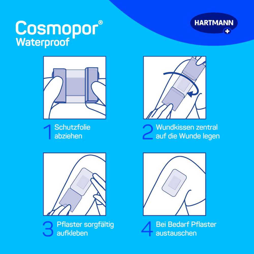 cosmopor waterproof 7,2x5cm 5 St Pflaster