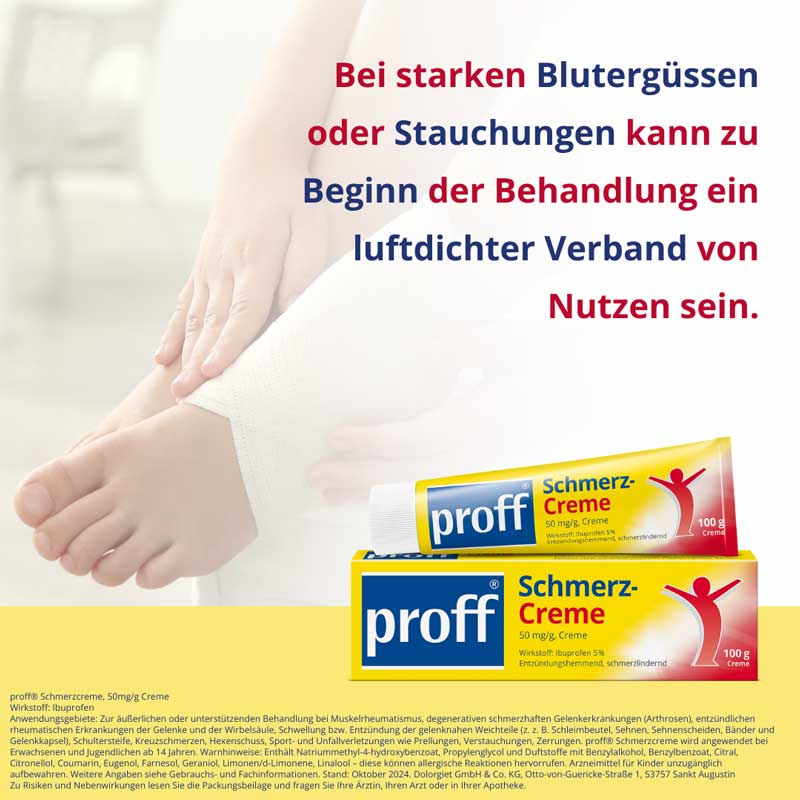 Proff Schmerzcreme 50mg/g 100 g Creme