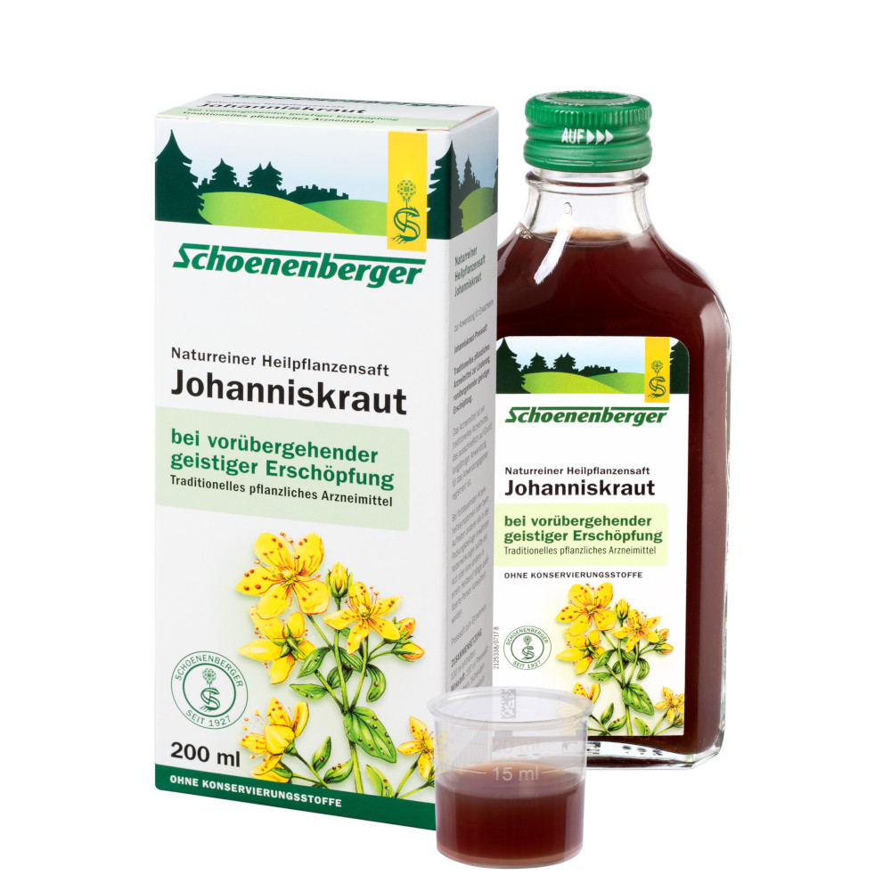 Schoenenberger Naturreiner Heilpflanzensaft Johanniskraut 200 ml Saft