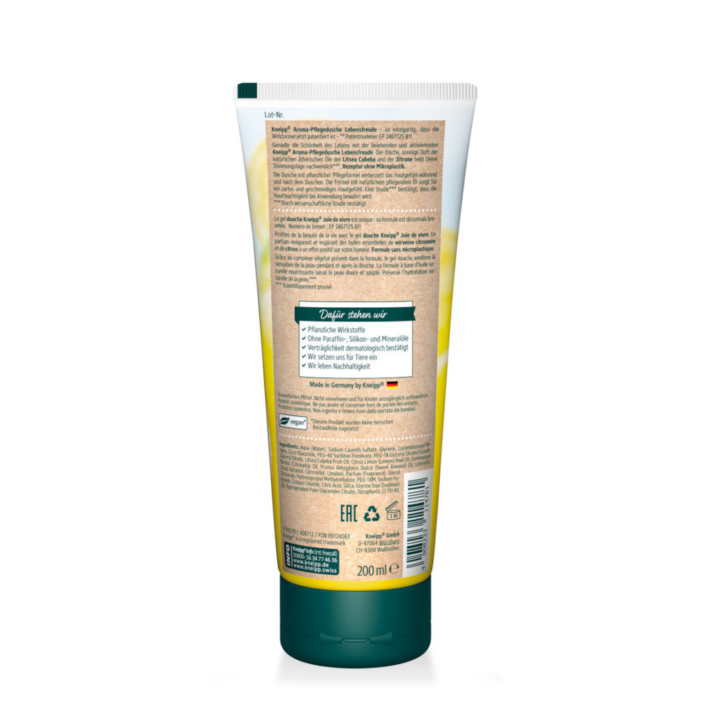 Kneipp Aroma-Pflegedusche Lebens-FREUDE Zitrone 200 ml Duschgel
