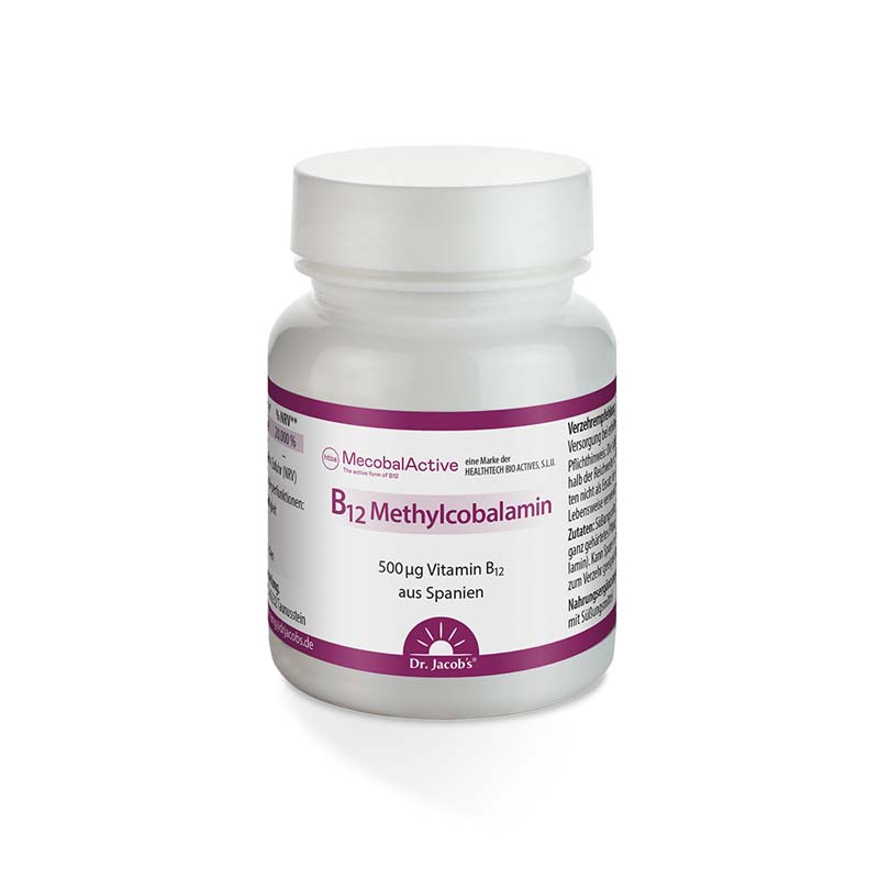 Dr. Jacob's Vitamin B12 Methylcobalamin hochdosiert vegan