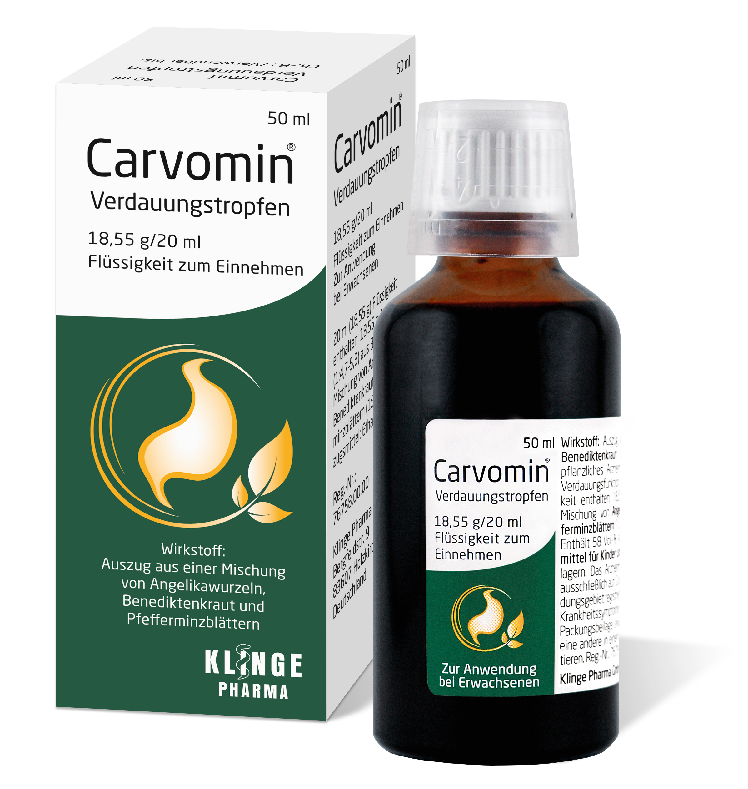 Carvomin Verdauungstropfen 50 ml Flüssigkeit zum Einnehmen