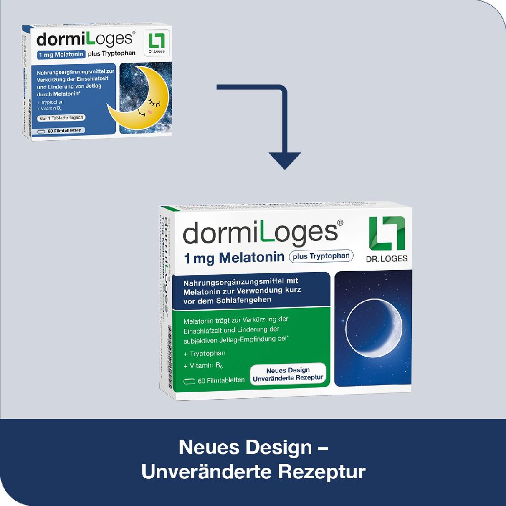 dormiLoges Melatonin plus Tryptophan 30 St Filmtabletten