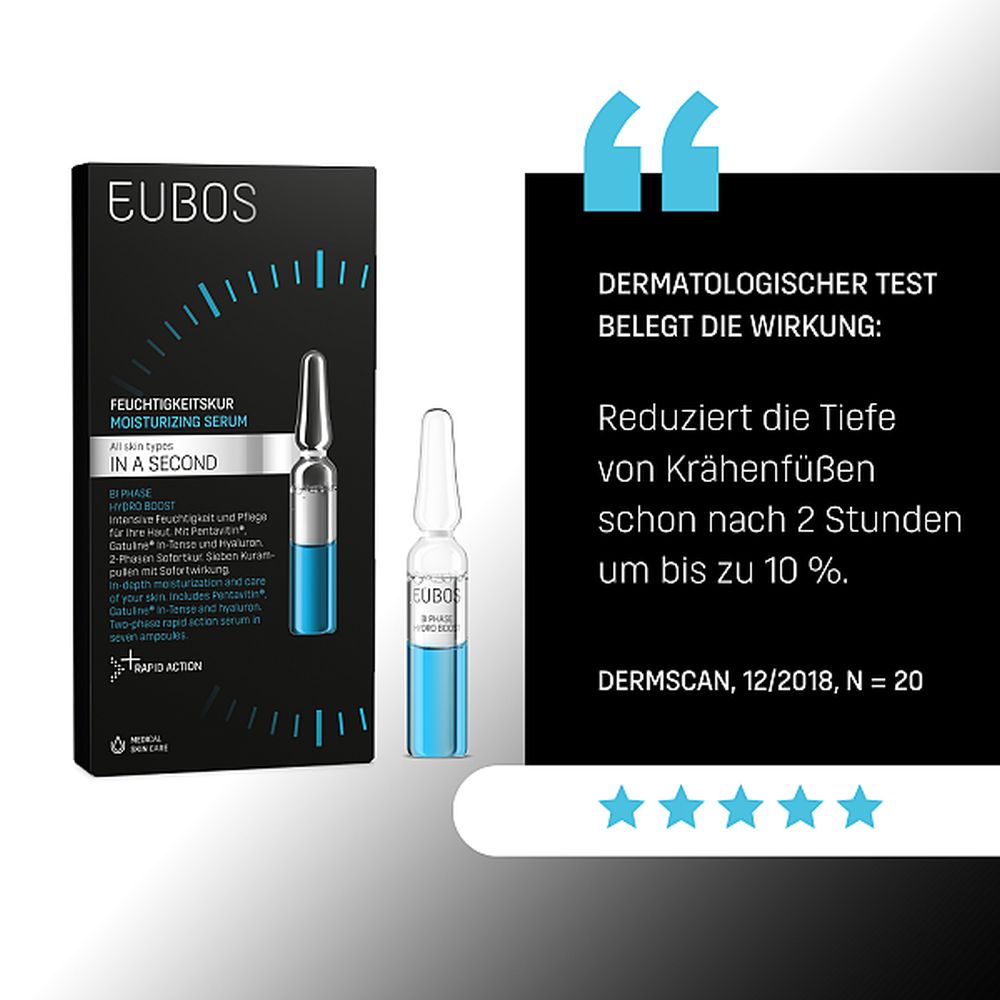 EUBOS IN A SECOND BI PHASE HYDRO BOOST 7X2 ml Ampullen