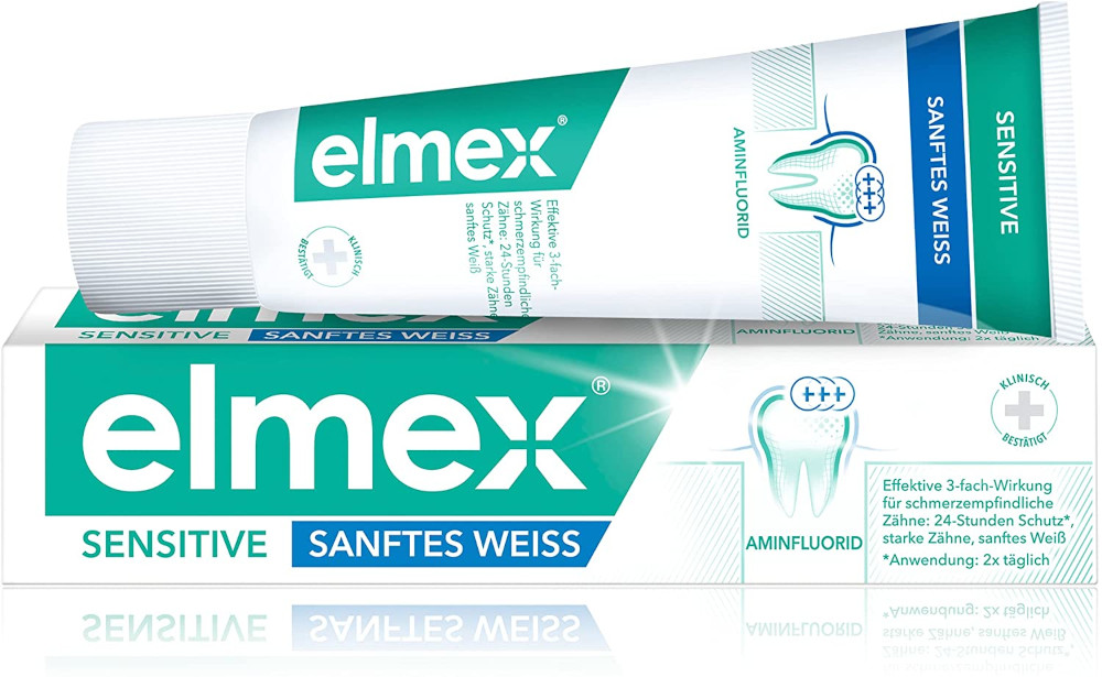 elmex SENSITIVE SANFTES WEIß Zahnpasta 75 ml Zahnpasta