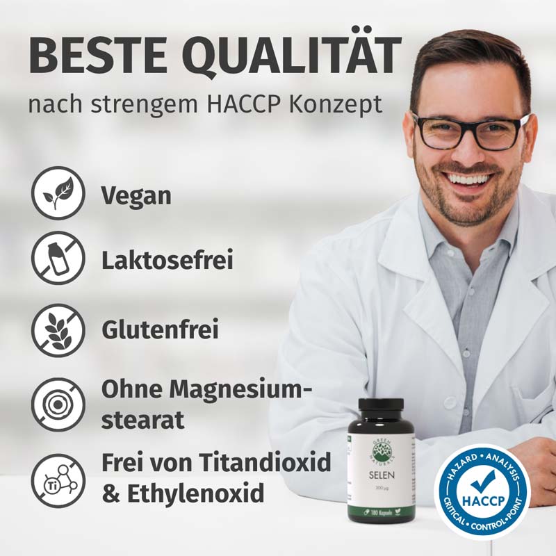 GREEN NATURALS SELEN 300 Mikrogramm 180 St Kapseln