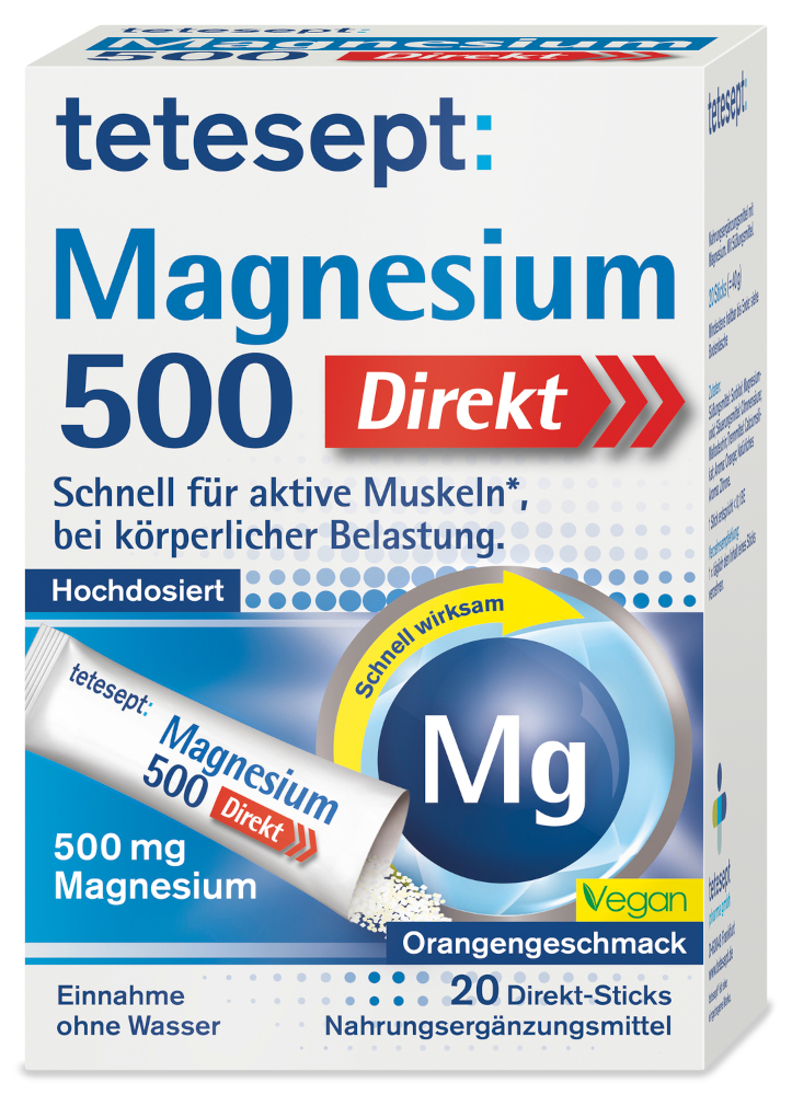 tetesept Magnesium 500 direkt 20 St Granulat