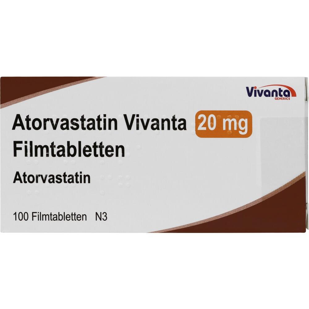 Atorvastatin Vivanta 20mg 100 St Filmtabletten