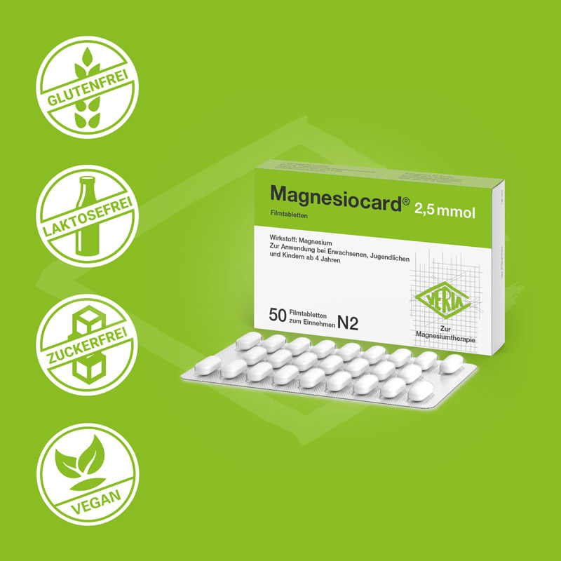 MAGNESIOCARD 2,5 mmol Filmtabletten 20X50 St Filmtabletten