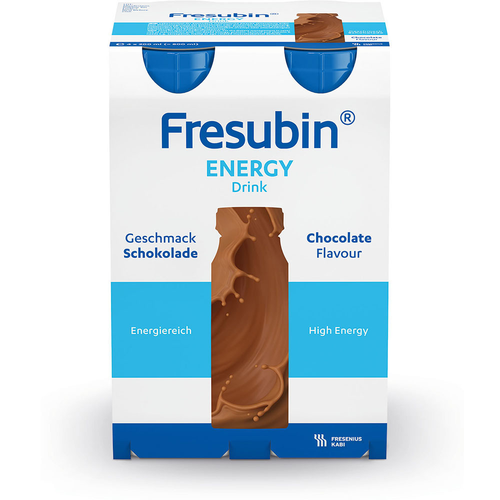 Fresubin Energy Trinknahrung Schokolade 4X200 ml Lösung