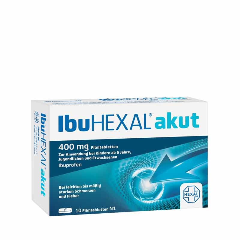 IbuHEXAL akut 400mg 10 St Filmtabletten
