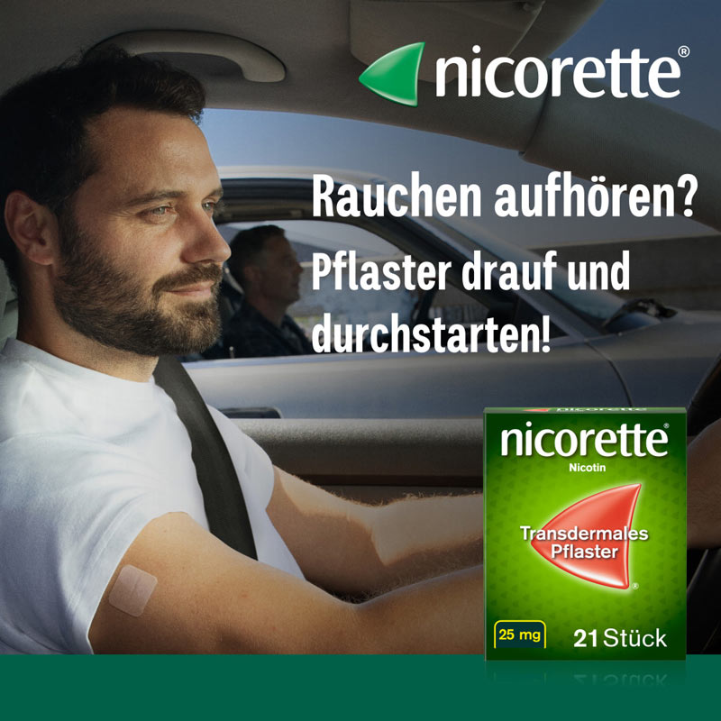 nicorette Transdermales Pflaster 25 mg 21 St Pflaster transdermal
