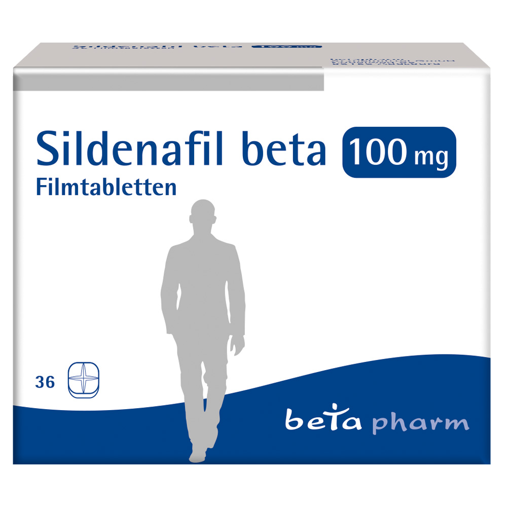 Sildenafil beta 100 mg 36 St Filmtabletten