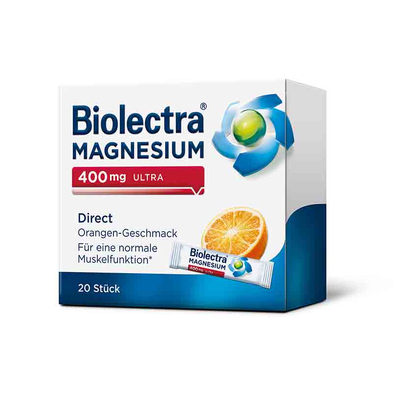 Biolectra MAGNESIUM 400mg ULTRA Direct Orange  20 St Pellets