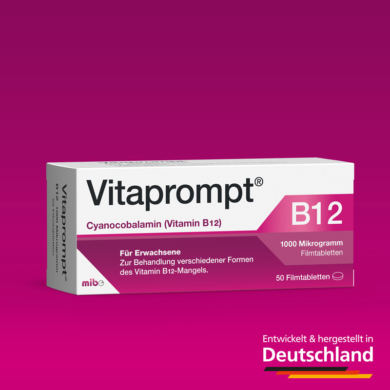 VITA prompt B12 1000 Mikrogramm mibe 50 St Filmtabletten