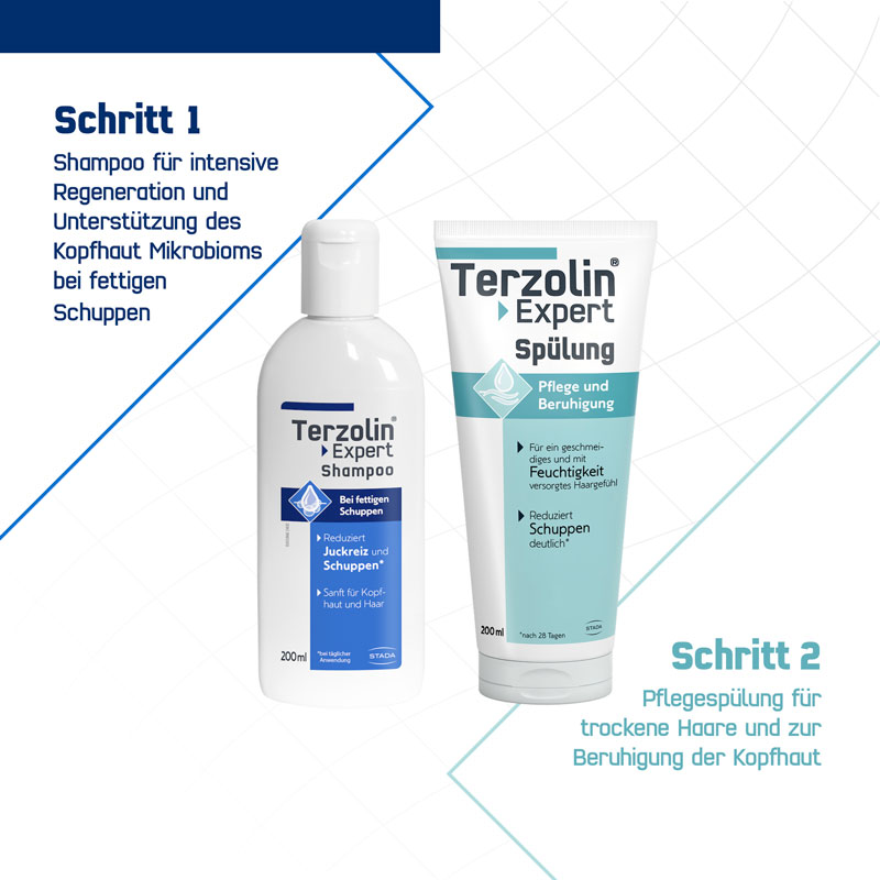 TERZOLIN Expert Schuppen-Shampoo bei fettiger Kopfhaut 200 ml Shampoo