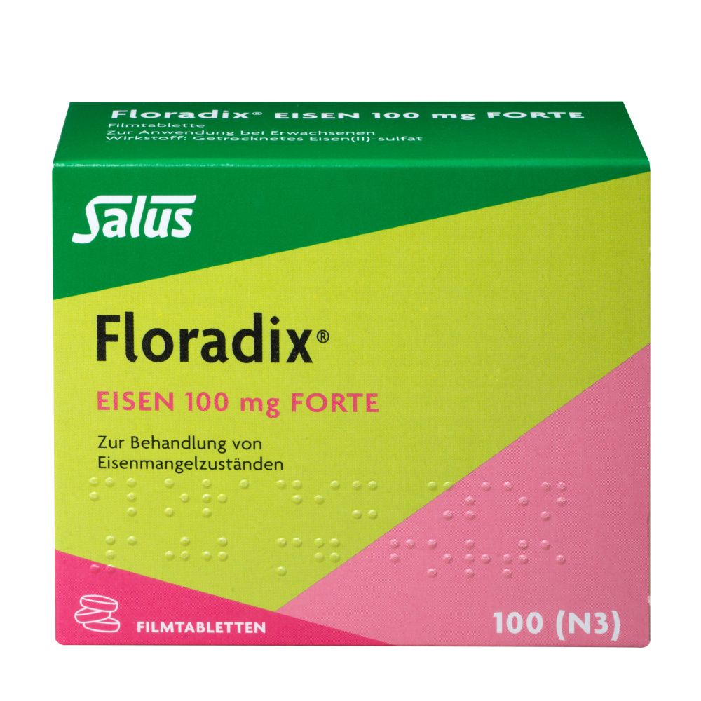 Floradix Eisen 100mg forte 100 St Filmtabletten
