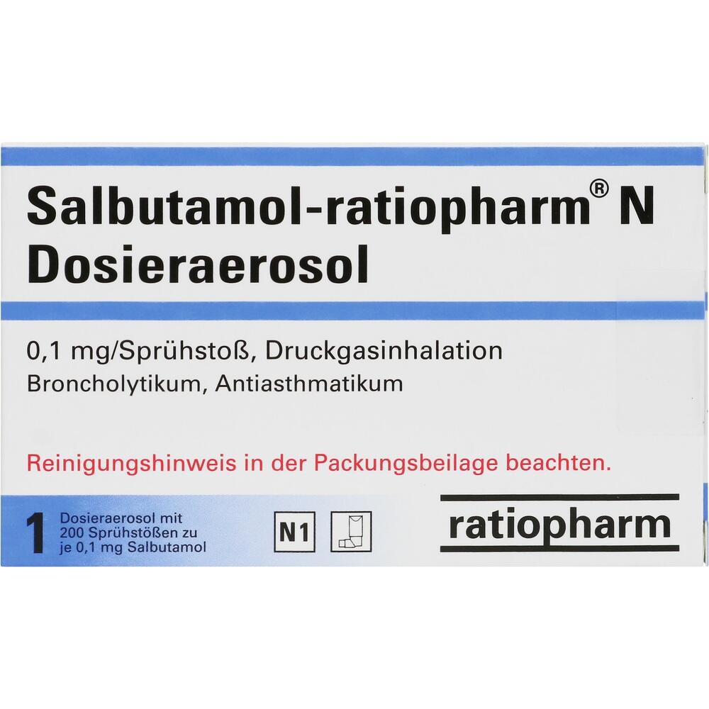 Salbutamol-ratiopharm N 1 St Dosieraerosol