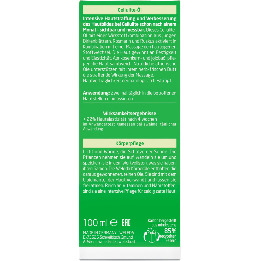 Weleda Cellulite-Öl Birke 100 ml Öl