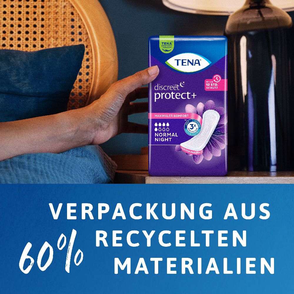 TENA Discreet Normal Night Inkontinenz Einlagen 6X20 St