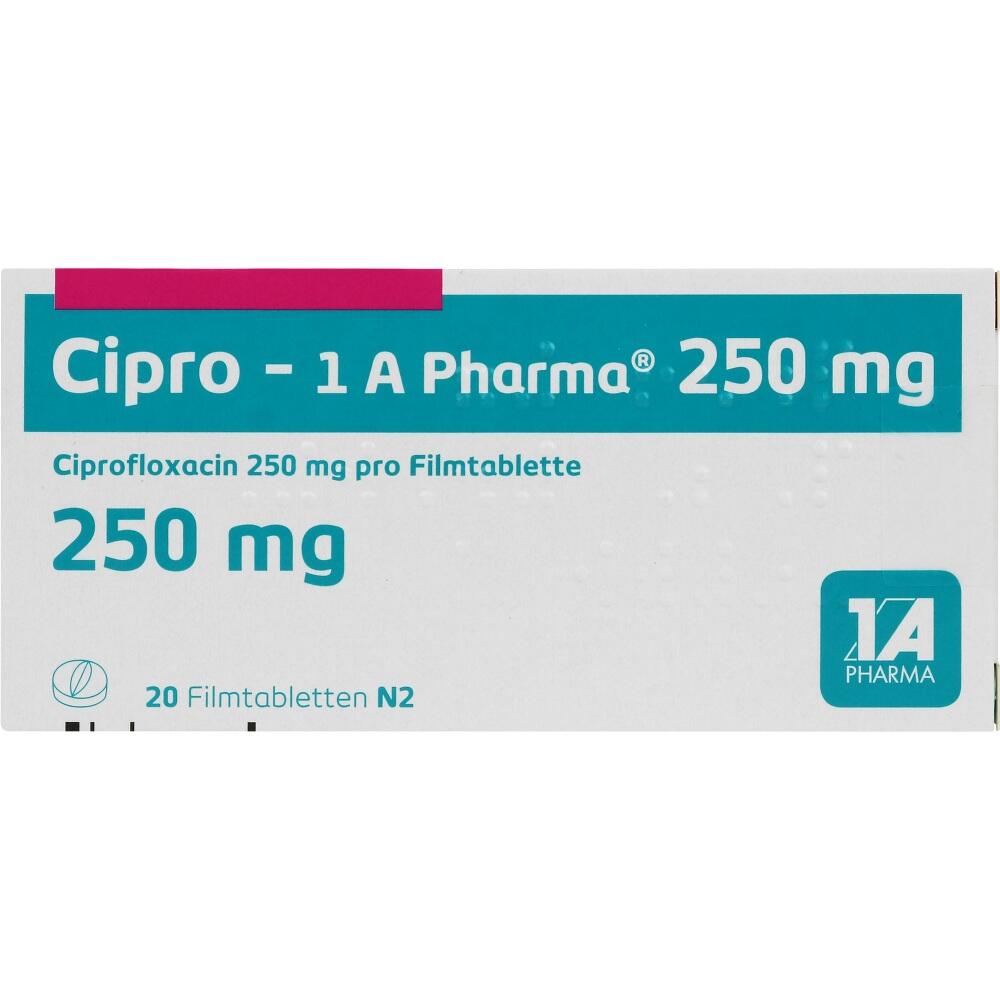 Cipro-1 A Pharma 250mg 20 St Filmtabletten