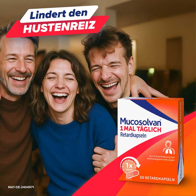 Mucosolvan 1MAL T&Auml;GLICH Retardkapseln Schleiml&ouml;ser  50 St Retard-Kapseln