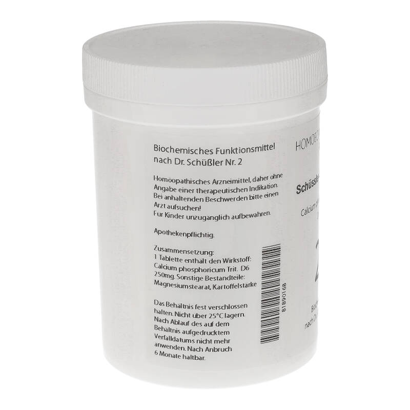 HOMOEOPATHIEFUCHS Schüssler-Salz Nummer 2 Calcium phosphoricum D6 Biochemie 1000 St Tabletten