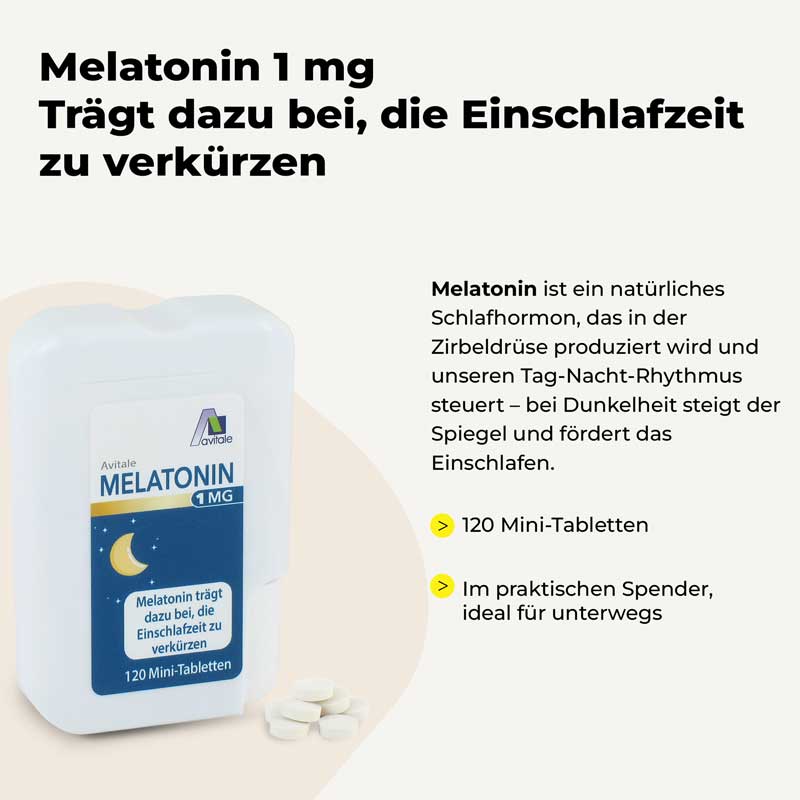 Avitale MELATONIN 1MG Mini  120 St Tabletten