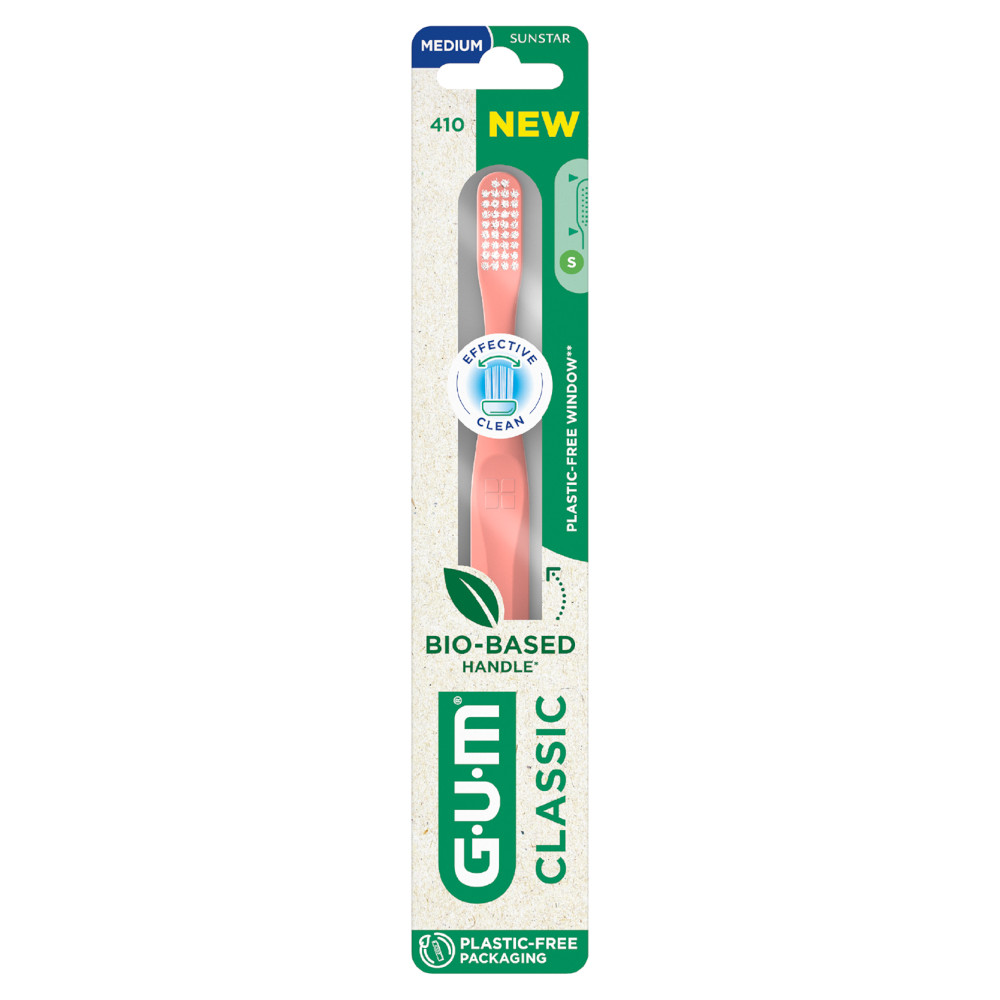 GUM® CLASSIC Zahnbürste kompakt, medium 1 St Zahnbürste